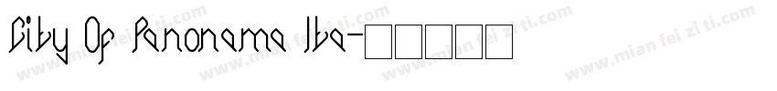 City Of Panonama Ita字体转换